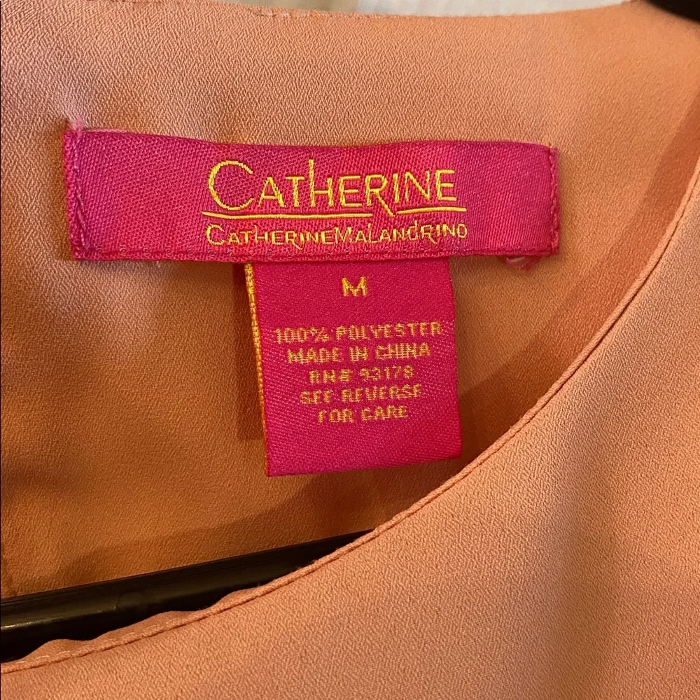 Catherine Malandrino Soft Coral Blouse - Picture 9 of 9